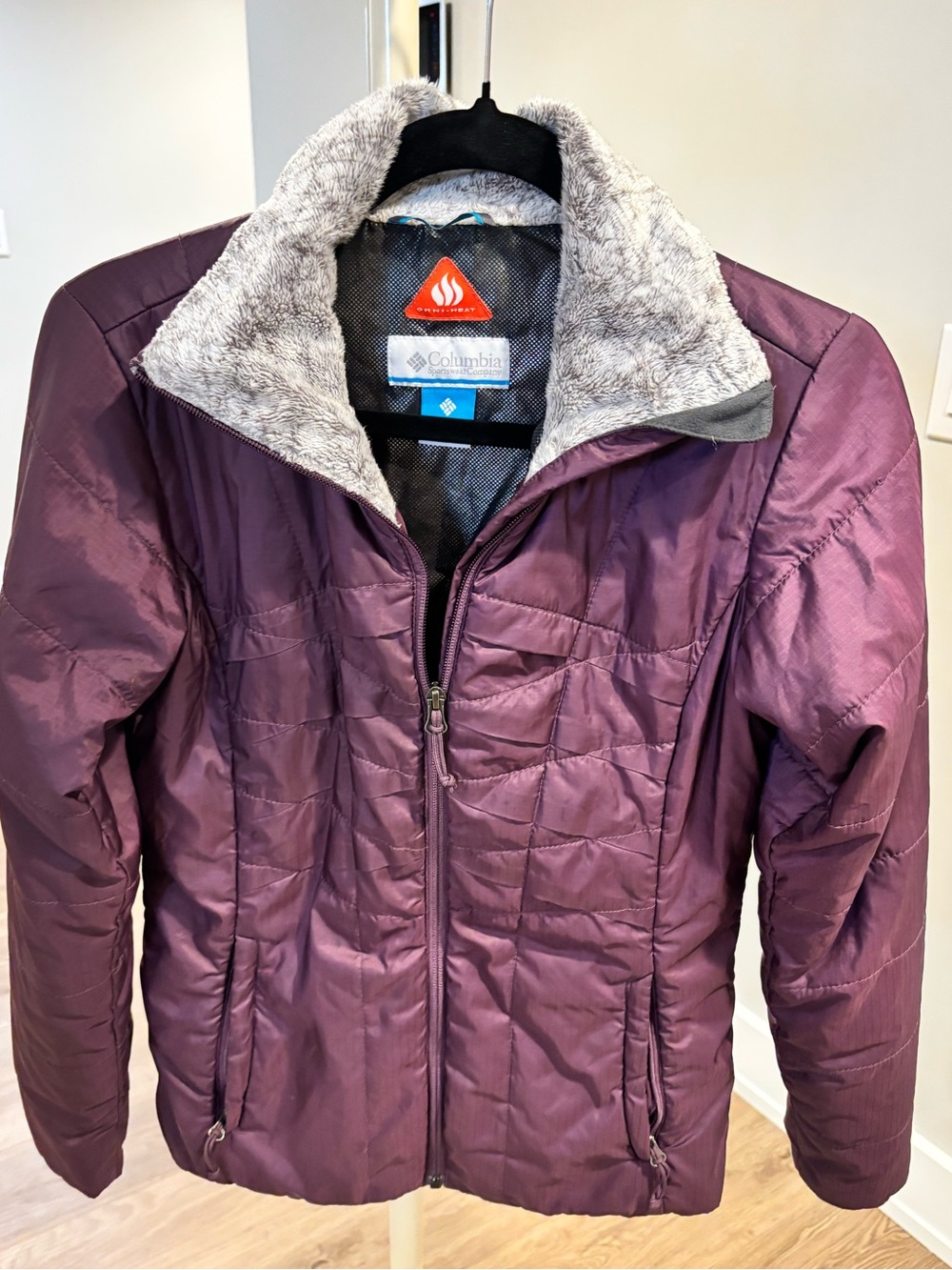 Women's Quilted Zip-Front Columbia Jacket - omnitech